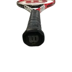 Used Wilson SIX.ONE COMP Adult Tennis Racquet Red 4 1/4