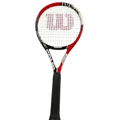 Used Wilson SIX.ONE COMP Adult Tennis Racquet Red 4 1/4