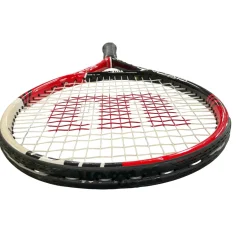 Used Wilson SIX.ONE COMP Adult Tennis Racquet Red 4 1/4