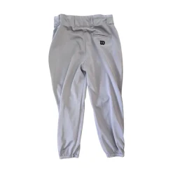 Used Wilson YOUTH BASEBALL PANTS BB/SB Pant Boys Grey LG