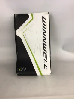 Used WinnWell GX7 Junior Goalie Blocker White