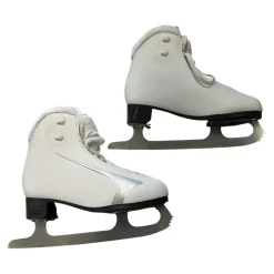 Used WinnWell SOFT SKATE WomensFigure Skate White Senior 4