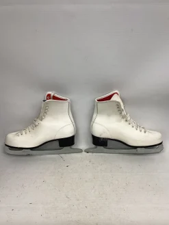 Used WOMENS FIGURE SKATES WomensFigure Skate White Senior 8