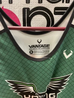 Used Wrestling Singlet Green SM