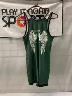 Used Wrestling Singlet Green SM