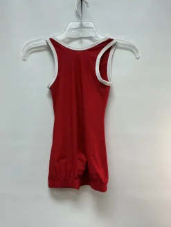 Used Wrestling Singlet Red SM