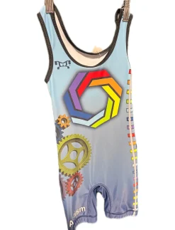 Used Wrestling Singlet Royal Blue MD