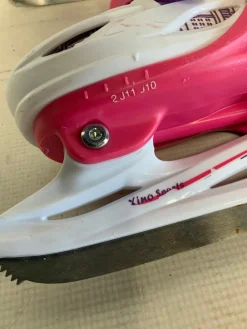 Used XINO SPORTS ADJ 10-13 Girls Softboot Skate White Adjustable