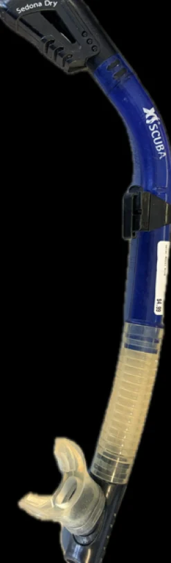 Used XS Scuba DRY Underwater Snorkel Royal Blue