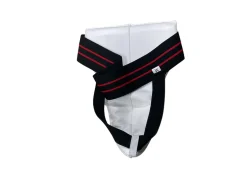 USED YIAISHENG Martial Arts Groin Pad White Senior